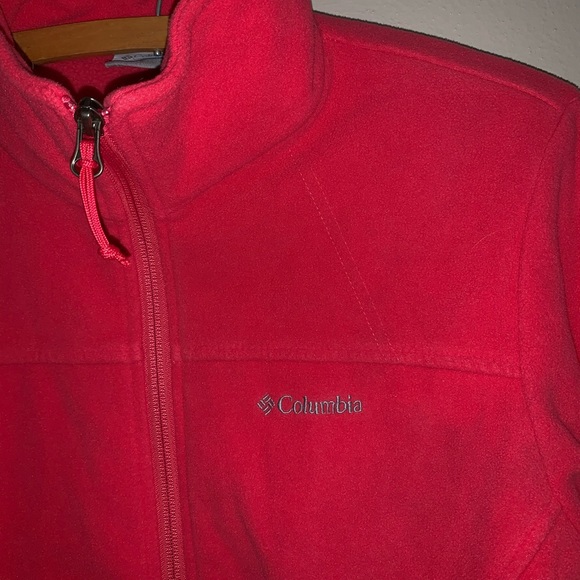 Columbia Hot Pink Fleece Jacket Worn Once - Picture 2 of 5